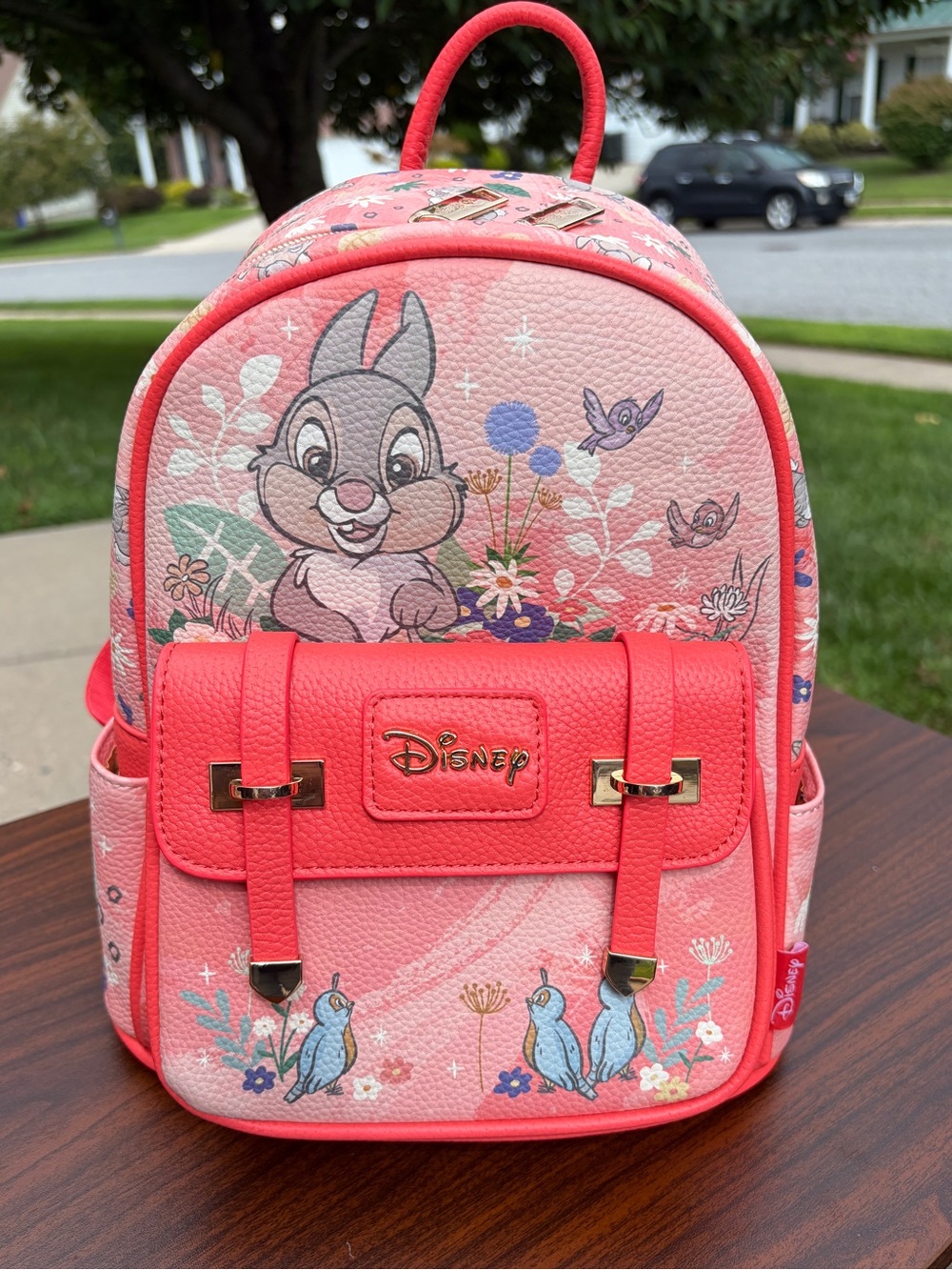 Disney Bambi Thumper WondaPop Pink Floral Mini Backpack NWT